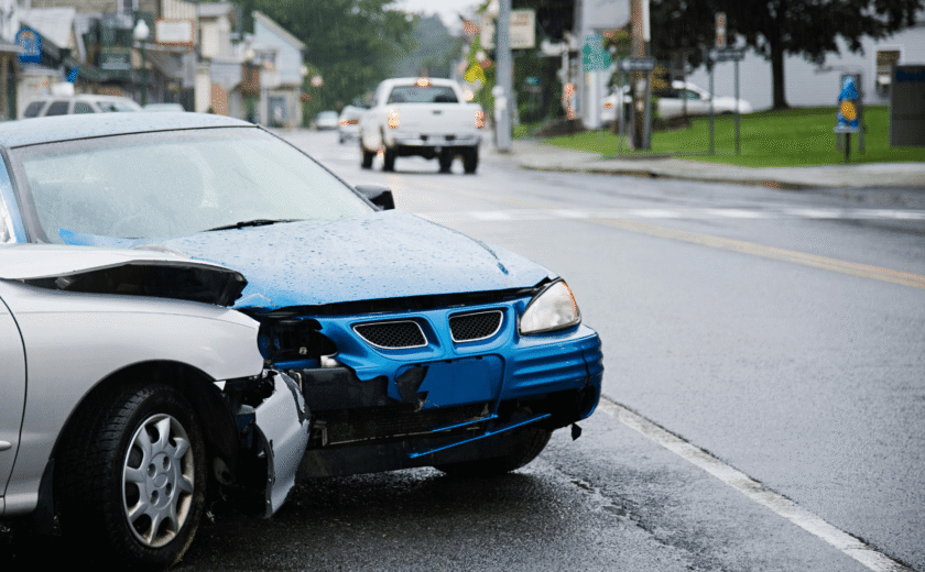 Car Collision On Texas Road